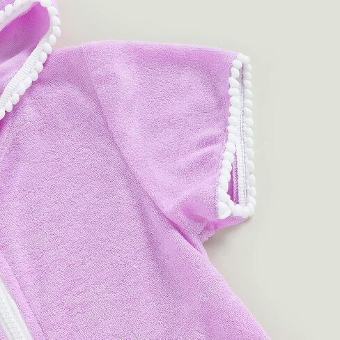 CIYCUIT Toddler Girls Swim Cover Up with Hood and Zipper in Saudi Arabia