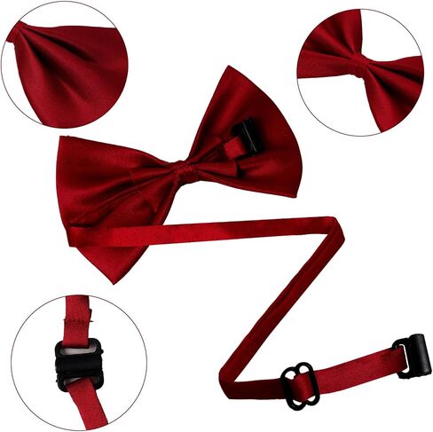 Kids Suspenders Bowtie Necktie Sets Adjustable Suspender Elastic Necktie Classic Accessories for Boys Girls in Saudi Arabia