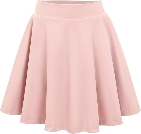 Girls Tennis Skirt with Pockets Kids Teen Sports Skirt with Lining Shorts High Elastic Waist A Line Stretchy Skirt in Saudi Arabia