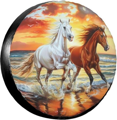 Mountain Landscape Spare Tire Cover for Rv Trailer Camper- Cute Wheel Protectors Cover Waterproof Universal Fit for Truck SUV Travel Camping Outdoor-15 inch in Kuwait