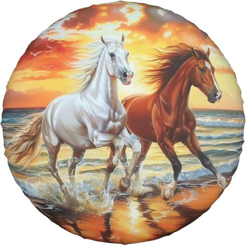 Mountain Landscape Spare Tire Cover for Rv Trailer Camper- Cute Wheel Protectors Cover Waterproof Universal Fit for Truck SUV Travel Camping Outdoor-15 inch in Kuwait
