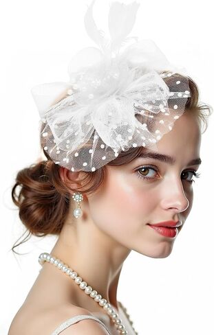 2025 Kentucky-Derby Fascinators Hats Tea Party Church Wedding Hats for Women Hair Clip Headwear in Saudi Arabia