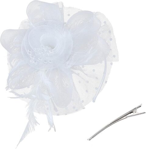 2025 Kentucky-Derby Fascinators Hats Tea Party Church Wedding Hats for Women Hair Clip Headwear in Saudi Arabia