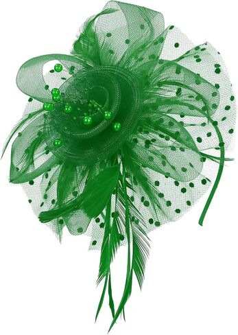 2025 Kentucky-Derby Fascinators Hats Tea Party Church Wedding Hats for Women Hair Clip Headwear in Saudi Arabia