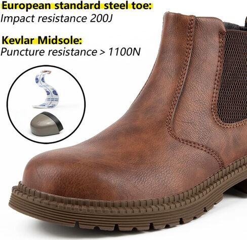 Steel Toe Work Shoes for Men Women Lightweight Comfortable Waterproof Industrial & Construction Safety Boots in Saudi Arabia