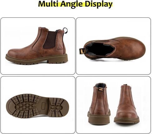 Steel Toe Work Shoes for Men Women Lightweight Comfortable Waterproof Industrial & Construction Safety Boots in Saudi Arabia