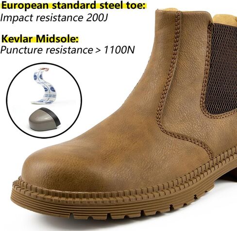 Steel Toe Work Shoes for Men Women Lightweight Comfortable Waterproof Industrial & Construction Safety Boots in Saudi Arabia
