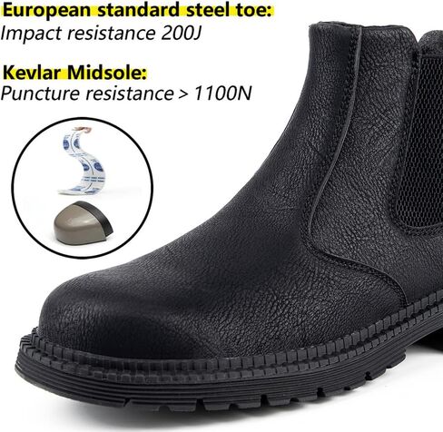 Steel Toe Work Shoes for Men Women Lightweight Comfortable Waterproof Industrial & Construction Safety Boots in Saudi Arabia