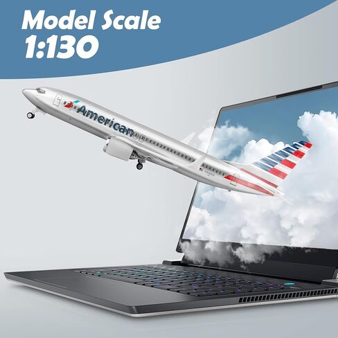 Joylluoan 1:130 Model United Model Plane Alloy Diecast Airplanes Model Airplane with LED Light in Kuwait