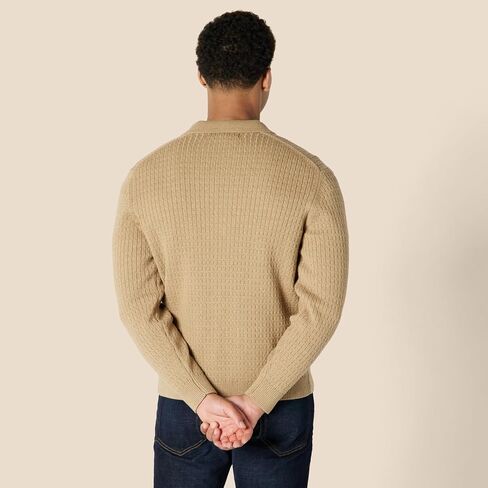 Amazon Essentials Men's Relaxed-Fit Collared Cardigan Sweater in Saudi Arabia