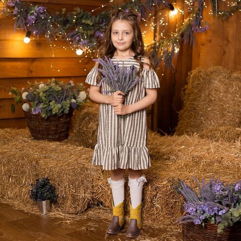 Rollda Girls Cowboy Boots Cowgirl Boots for Girls Star Boots Kids Western Boots for Toddler/Little Kid/Big Kid in Saudi Arabia