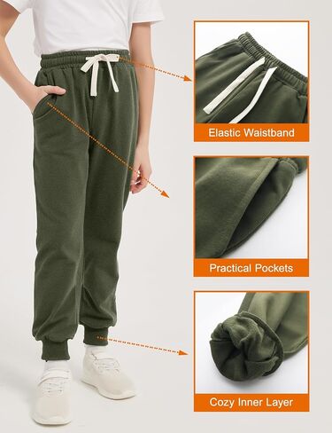 Pehmea Boys Girls Pultspants 3 Pack Pack active jogger bants with mobicets for Kids من 5 إلى 14 عامًا in Kuwait