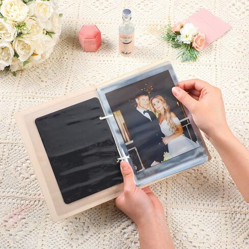 Happily Ever After Card Keeper Wedding Greeting Card Organizer Kit Include 6x8 Greeting Postcard Holder Hole Punch Print Template 20 Photo Protectors for Wedding Keepsake Album Storage Gift in Saudi Arabia