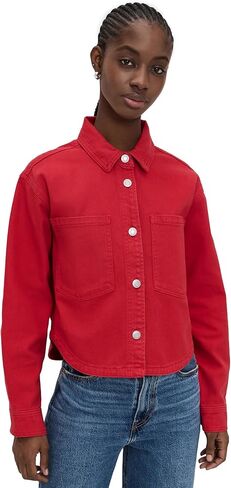 Z SUPPLY Women's All Day Cropped Denim Jacket in Saudi Arabia