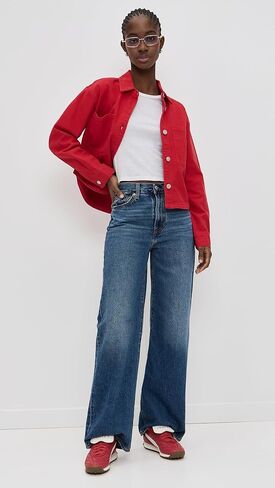 Z SUPPLY Women's All Day Cropped Denim Jacket in Saudi Arabia