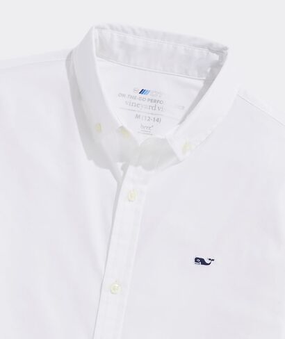 Vineyard Vines Boys 'On-the-Go Brrrº Solid Shirt in Kuwait