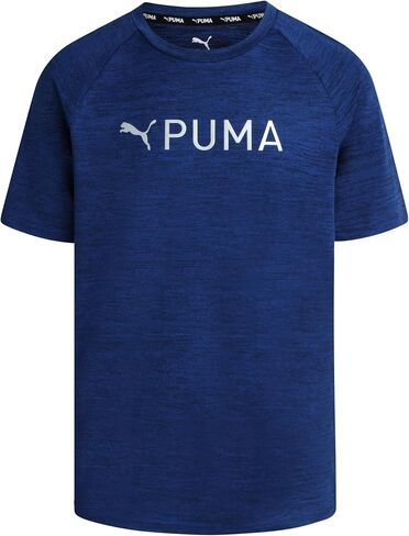 PUMA Boys Youth Dry Fit T-Shirt - Active Performance Short Sleeve Athletic Shirts for Teens (Size: 4-18) in Saudi Arabia