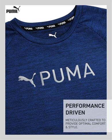 PUMA Boys Youth Dry Fit T-Shirt - Active Performance Short Sleeve Athletic Shirts for Teens (Size: 4-18) in Saudi Arabia