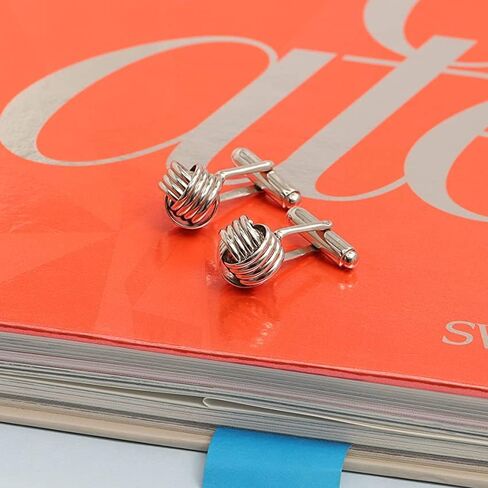 LeCalla 925 Sterling Silver Cufflinks for Men | Grooms Wedding Cuff-Links | Formal Shirt Cufflinks Accessories | Gifts for Dad, Groom, Husband, Father’s Day & Business Events in Kuwait