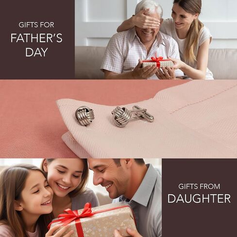 LeCalla 925 Sterling Silver Cufflinks for Men | Grooms Wedding Cuff-Links | Formal Shirt Cufflinks Accessories | Gifts for Dad, Groom, Husband, Father’s Day & Business Events in Kuwait