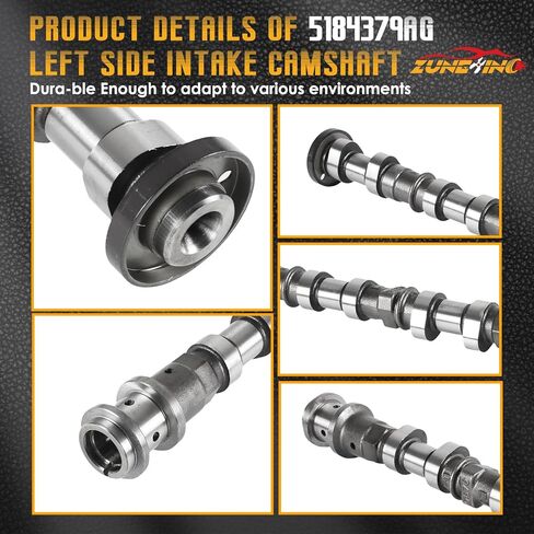 5184379AG Left Side Intake Camshaft for Dodge Charger Journey Durango 3.6L,for Chry-sler-300 3.6L, for Jeep Wrangler Grand Cherokee 3.6L Engine, Replace No. 5184379AH 5184379AD 5184379AF in Kuwait