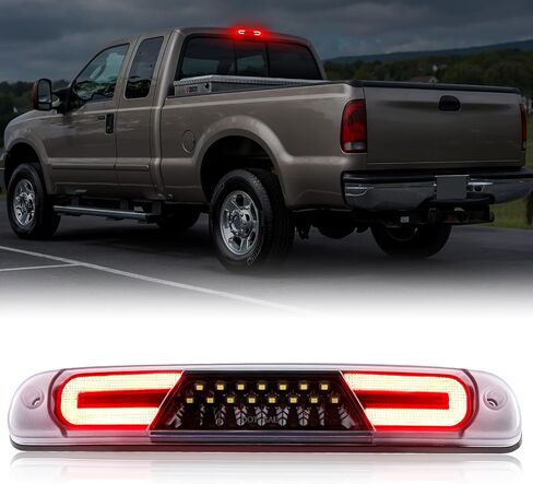 3rd Third Brake Lights Compatible with F250 F350 F450 F550 Super Duty 1999-2016/for Ranger 1995-2011/for Explorer Sport Trac 2001-2005 With Strobe Function and LED Cargo Lamp(Clear&Red Len) in Saudi Arabia