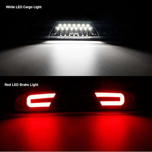 3rd Third Brake Lights Compatible with F250 F350 F450 F550 Super Duty 1999-2016/for Ranger 1995-2011/for Explorer Sport Trac 2001-2005 With Strobe Function and LED Cargo Lamp(Clear&Red Len) in Saudi Arabia