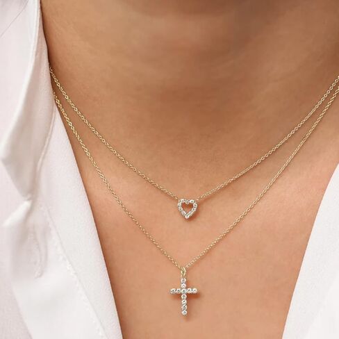 Luxval Lariat Gold Necklace for Women, Dainty Long Necklace 14k Gold Plated/Silver Y-Shaped Pendant Necklaces Trendy Beaded Chain Drop Necklaces Jewelry for Women Gifts in Kuwait