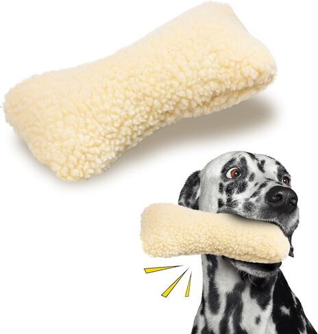 SPOT by Ethical Products Super Soft Vermont Fleece Dog Toys - Calming Dog Toy with Squeaker Dog Toy For Small Dog Puppy Toys Large Dogs Toys Chew Squeak Puppy Interactive Fetch Toy - Chew-Man in Kuwait