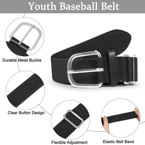 YSense Baseball Socks for Youth, Softball Soccer Calf Tube Socks & Belt Combo Set for Boys Girls Women Men School Sports in Saudi Arabia