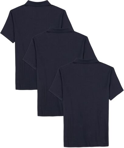 Boys' School Uniform Short Sleeve Soft Jersey Polo, Multipack in Saudi Arabia