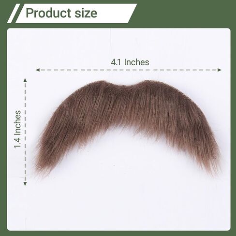 Self Adhesive Fake Mustache False Facial Hair Stick On Cosplay Mustache Halloween Party in Saudi Arabia