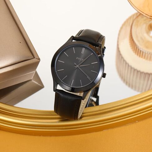 BUREI Men Watches Fashion Analog Stainless Steel Quartz Waterproof Watches,Gift for Men. in Kuwait