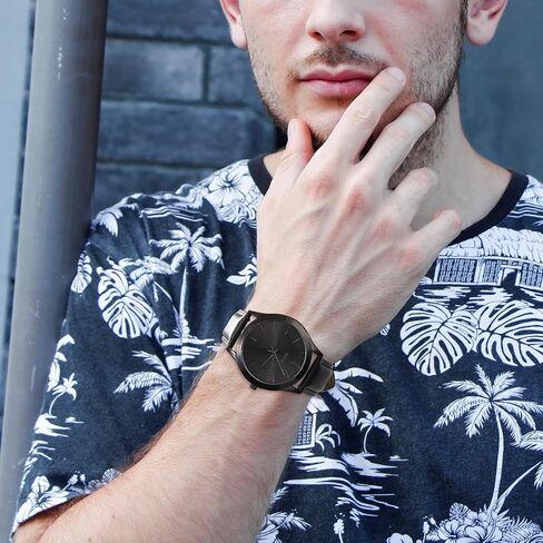 BUREI Men Watches Fashion Analog Stainless Steel Quartz Waterproof Watches,Gift for Men. in Kuwait