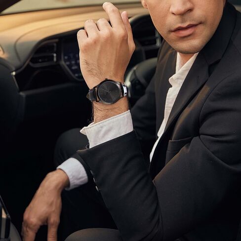 BUREI Men Watches Fashion Analog Stainless Steel Quartz Waterproof Watches,Gift for Men. in Kuwait