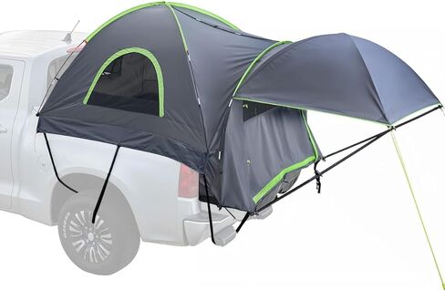 VEVOR Pickup Truck Tent, Fits 5.0-8.2 ft Truck Tents for Camping, Waterproof PU2000 mm 2-3 Person Sleeping Truck Bed Tent, Sturdy Truck Bed Camper Shell with Expandable Awning, Rainfly, Storage Bag in Saudi Arabia