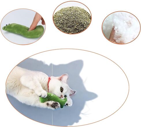 6-Pack Cat Toys - Natural Catnip Plush Toys for Indoor Cats, Bite-Resistant Shapes (Alpaca/Fish) with Kicker & Chew Set - Boredom Relief, Soft and Durable in Saudi Arabia