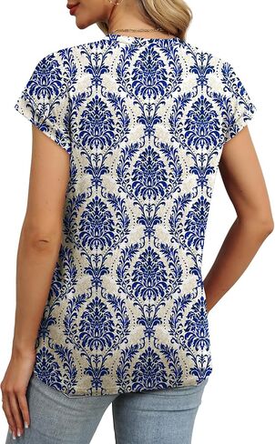 Alaroo Womens Summer Tops Short Sleeve Shirts Crew Neck Cute Trendy Tunic Blouses (S-3XL) in Kuwait