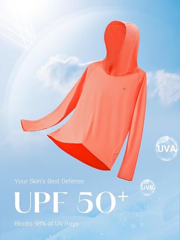ALLZERO Women's Sun Protection Hoodie UPF 50+ Long Sleeve with Back Breathable Mesh for Outdoor Fishing Hiking in Saudi Arabia
