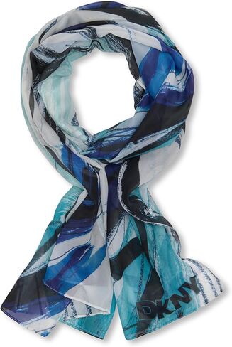 DKNY Womens Blanket Fluffy Plaid Scarf in Saudi Arabia