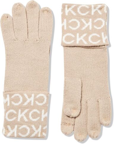 Calvin Klein womens Ck Intarsia Logo Cold Weather Soft Set (Glove, Scarf, Hat) in Saudi Arabia