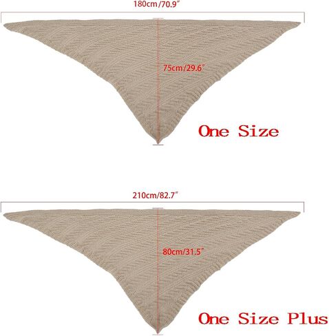FAD-4U Women Winter Warm Scarf Medieval Vintage Knitted Cosy Wrap Shawl Warm Ladies Sweater Triangular Scarves Cape in Kuwait