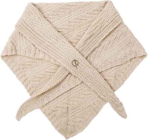 FAD-4U Women Winter Warm Scarf Medieval Vintage Knitted Cosy Wrap Shawl Warm Ladies Sweater Triangular Scarves Cape in Kuwait
