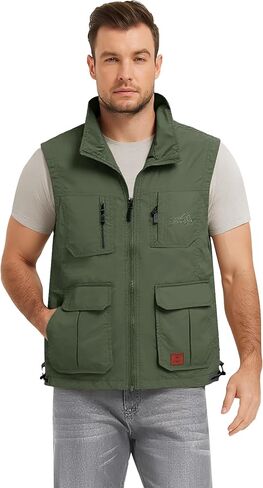Flygo Men's Lightweight Outdoor Travel Work Fishing Vest with Multi-Pockets in Saudi Arabia