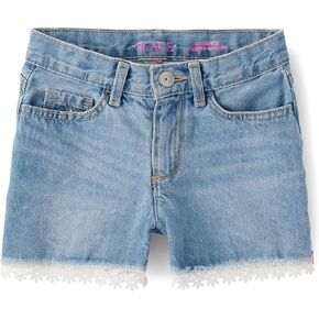 The Children's Place Girls' Denim Shortie Shorts