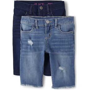 The Children's Place's Girls 'Denim Skimmer Shorts 2 Pack