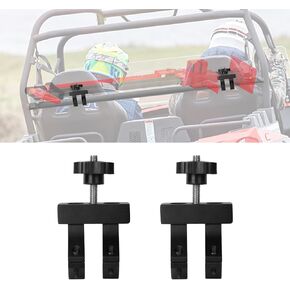 MAIKER UTV High-Lift Jack Tube Mount for 1.75"-2" Roll Bar Adjustable Black Double Bracket Compatible with Polaris Ranger 1000 XP Turbo Can Am Maverick