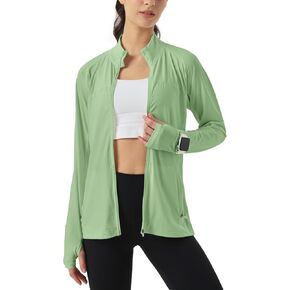 Womens Sun Protection stibtic upf 50+ spf خفيفة الوزن Zip Up UV مع جيوب تعمل لا غطاء محرك السيارة