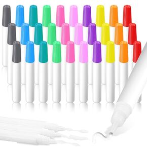 30 PCS White Tacky Glue Pens Bens for Hrafts glue Quick Dry for DIY School Arts Projects Supplies (White)