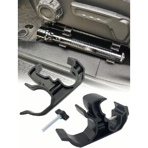 حامل حامل المصباح في جيب ، مقعد ABS Flash Mount No Drill Flashlight يتصاعد متوافق مع 2018-2022 Jeep Wrangler JL Unlimited 4Door & 2020-2022 Jeep Gladiator JT